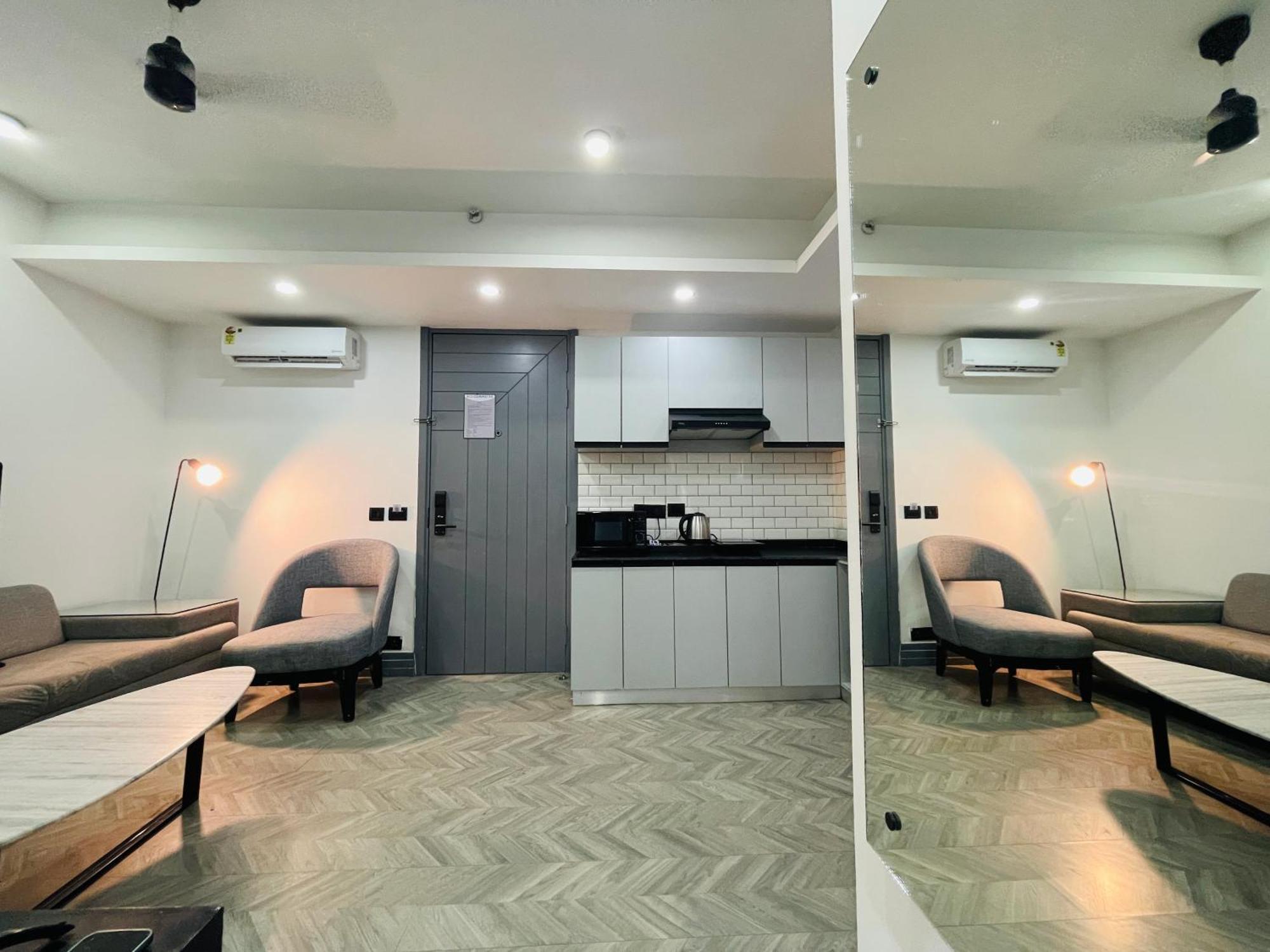 Bedchambers Serviced Apartments, Mg Road Gurgaon Exterior foto
